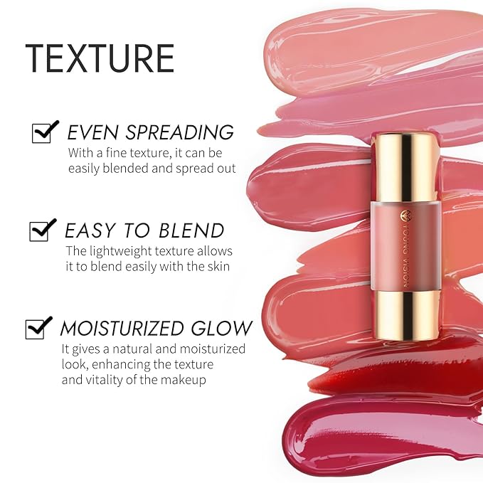 YOUNG VISION Liquid Blush Drops, Highly Pigmented Matte Cheek Tint, Easy Blending for Natural Radiant Cheek blusher Makeup,Lightweight, Long Lasting