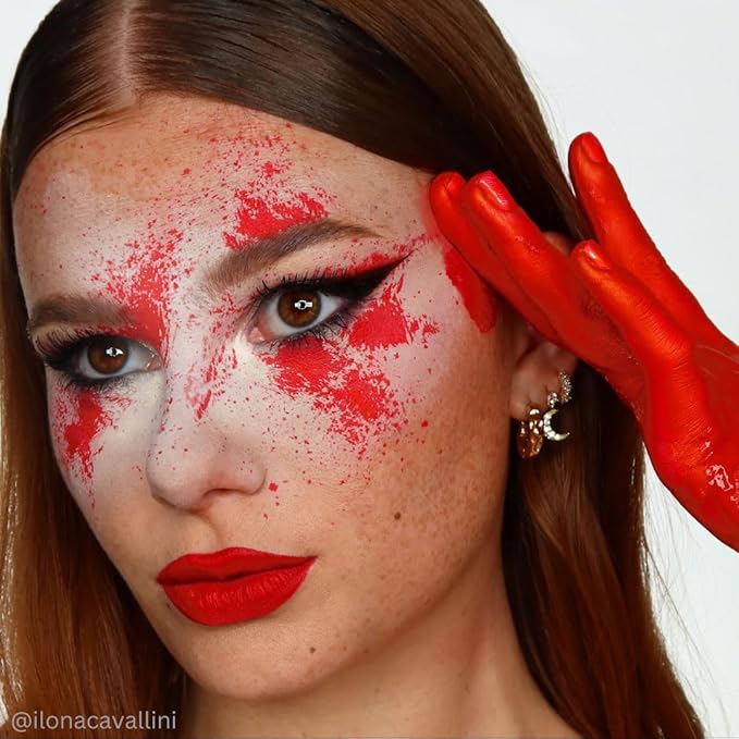 Mehron Makeup Liquid Makeup | Face Paint and Body Paint Perfect for Halloween, Cosplay I Air Brush Compatible 4.5 oz (133 ml) (Red)-VivaGrace Women