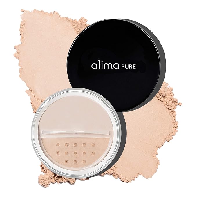 Alima Pure Matte Foundation Loose Mineral Powder Foundation Makeup, Loose Powder Makeup Oil Free Talc Free Powder, Natural Makeup Mineral Foundation Full Coverage Natural Foundation Powder .15 oz/4.5g-VivaGrace Women