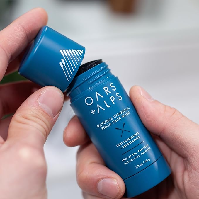 Oars + Alps Men's Skin Care Kit, Gift Set Includes Face Wash, Eye Roller, and Moisturizer, Vegan and Gluten Free, Travel Size & TSA Approved, 3 Items Total-VivaGrace Women