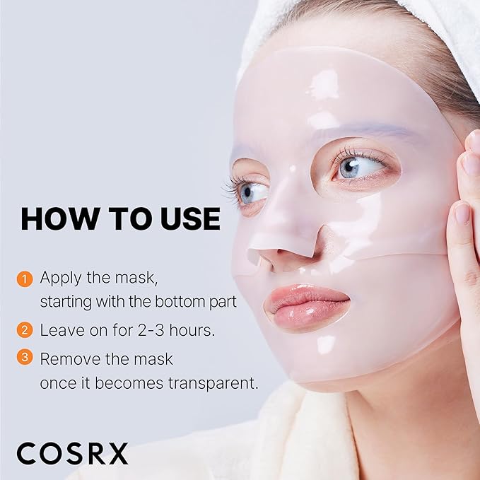 COSRX The Alpha-Arbutin Discoloration Care Hydrogel Face Masks Skincare 3 EA, Collagen Face Mask, Travel Essentials, Overnight Face Mask, Korean SkinCare-VivaGrace Women