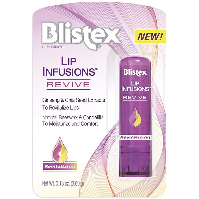 Blistex Lip Infusions Revive Lip Moisturizer 0.13 Ounce-VivaGrace Women