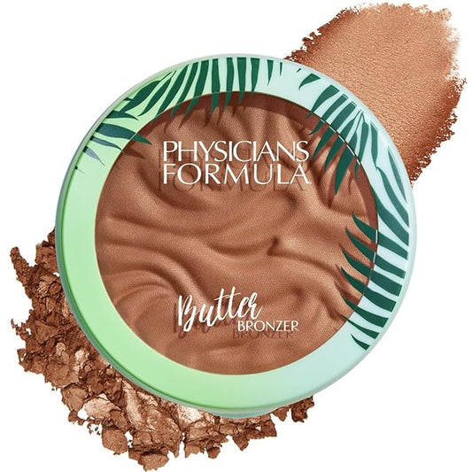 Physicians Formula Murumuru Butter Bronzer, Moisturizing, Nourishing Murumuru Butter for Silky Glow, Dermatologist Tested, Hypoallergenic, Vegan & Cruelty-Free - Sunset Bronzer-VivaGrace Women