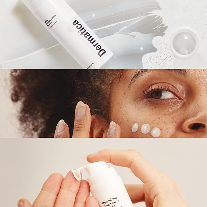 Dermatica Brightening & Barrier Repair Kit, Caring Squalane Cleanser (150ml), Clarifying Azelaic Acid 15% Cream (30ml), Nourishing Ceramide + Peptide Moisturiser (50ml)-VivaGrace Women