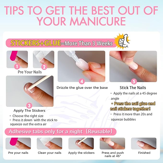 Light Pink Glitter Press on Nails Medium Almond Shape,KQueenest Iridescent Shimmer Acrylic Fake Nails,Sparkling Gel Nails Press ons,Glossy Flash Glue on Nails Medium False Nails with Designs in 24 PCS