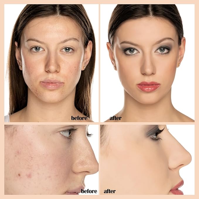 PHOERA Foundation Makeup Naturally Liquid Foundation Full Coverage Mattle Oil-Control Concealer 8 Colors Optional,Great Choice For Gift (#106 Warm Sun,30ml)-VivaGrace Women
