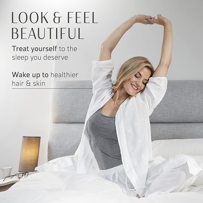 YourFacePillow- Back Sleeper Beauty Pillow, Cervical Neck Pillow, Patented Contour Memory Foam Pillow, Ergonomic Neck, Back and Shoulder Support. Back Sleeping Reduces Pressure on Skin - Large-VivaGrace Women