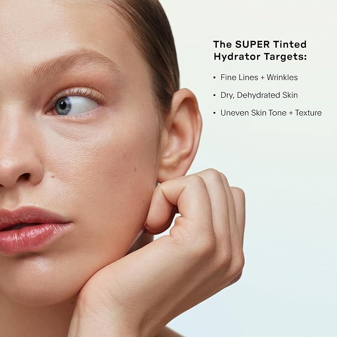 U Beauty The Super Tinted Hydrator Hyaluronic Acid Moisturizing Cream - Mega-Dose Skin Hydrator for Supple, Smooth, and Softer-Looking Skin For Up To 48 Hours - Shade 1-1.0 oz-VivaGrace Women