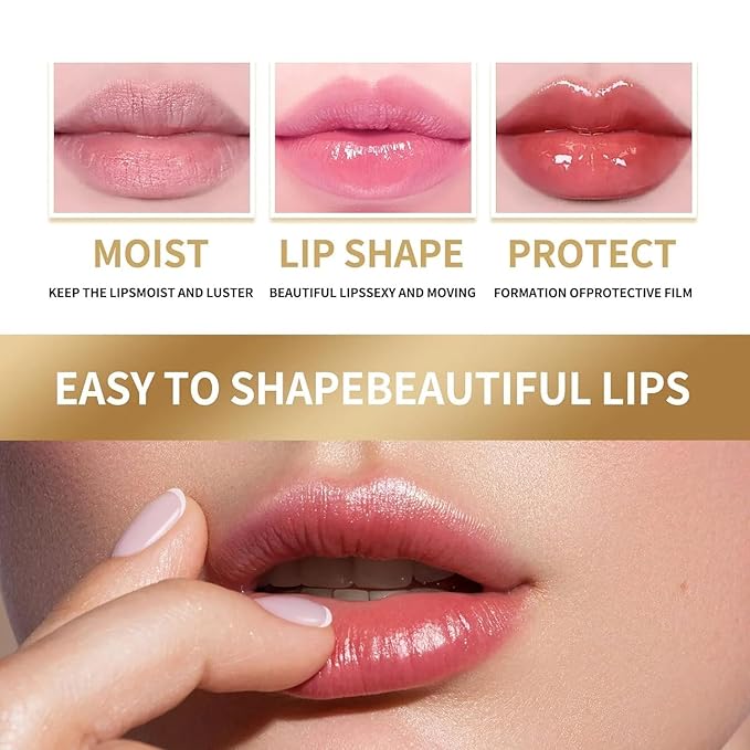 2PCS Natural Plant lip balm Pink Lips Serum Lightening Dark Lips Bleaching Essence Lip Balm Repair Fine Lines Brighten Moisture Exfoliator Lip Care (Orange)-VivaGrace Women