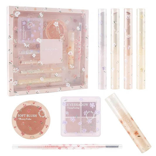 Makeup Kit for Women Full Kit Multipurpose Makeup Sets Gifts,include Lip Gloss,Blush,Eyebrow Pencil,Eyeshadow Palette，Concealer-VivaGrace Women