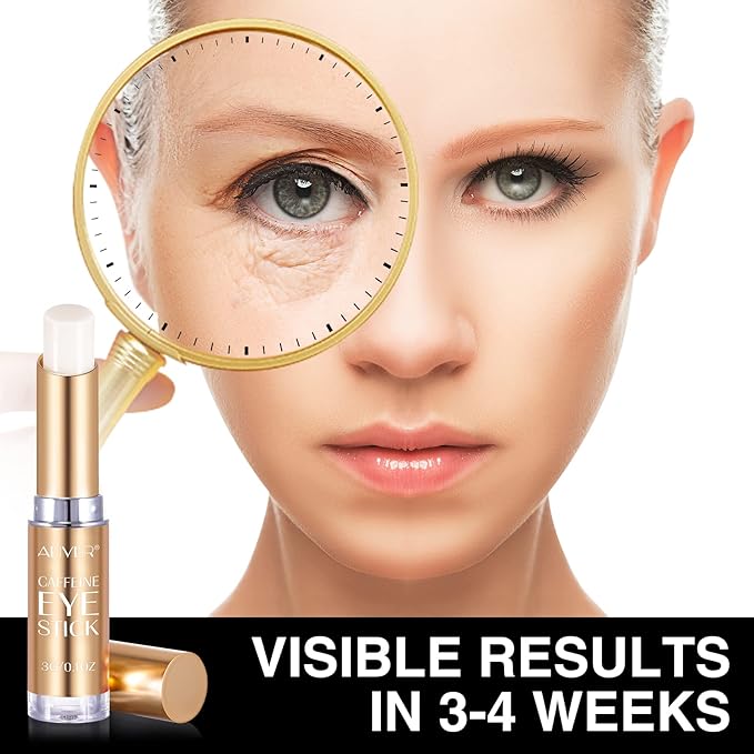 Caffeine Eye Stick, Eye Cream for Dark Circles and Puffiness, Ordinary Collagen Eye Serum Anti Aging,Bags Under Eyes Treatment for Women Men Eye Care(#2-Coffine Eye Stick)-VivaGrace Women