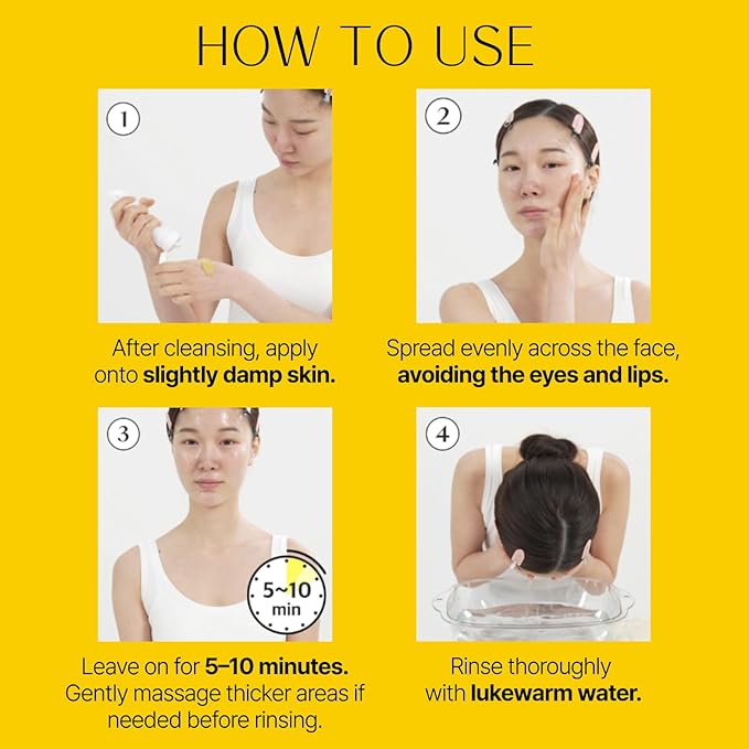 Lemon Honey Face Mask Wash-Off Pack & Scrub — 5-Minute, Exfoliating, Hydrating, Gentle for Sensitive Skin, with Manuka Honey & Lemon Extract, 3.52 oz (100 g)-VivaGrace Women