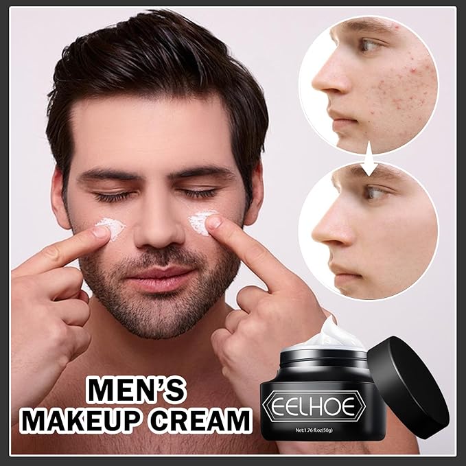 2PCS Men's Moisturizing Concealer Cream,Refreshing & Non-sticky Concealer Face Moisturizer,Mens Makeup Concealer Cream Long Lasting Cream Concealer Foundation Moisturizing Makeup-VivaGrace Women