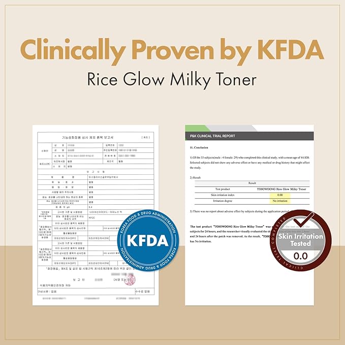 Rice Glow Milky Toner with 784,000ppm Korean Rice Water, Niacinamide, Ceramides, Panthenol, Glow, Glass Skin, Hydrating, Purifying, Fragrance-Free, Korean Skin Care, 250ml, 8.45 fl.oz.-VivaGrace Women