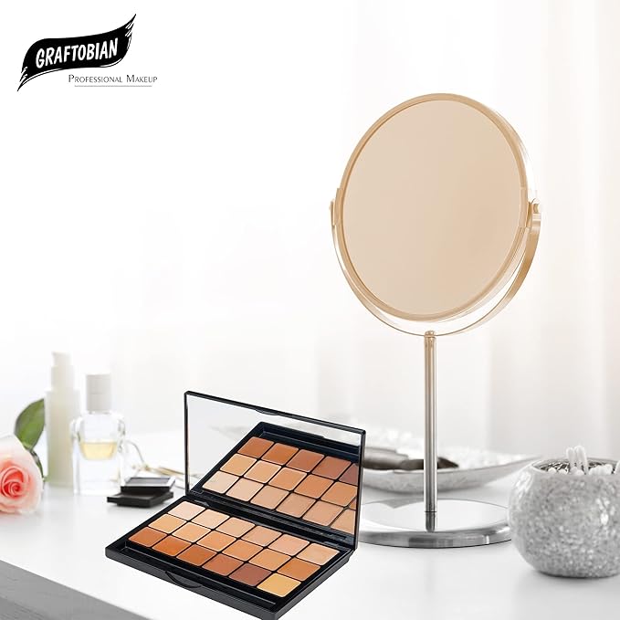 Graftobian HD Glamour Creme Foundation Warm Super Palette - 18 High Definition Warm Undertone Cream Shades-VivaGrace Women