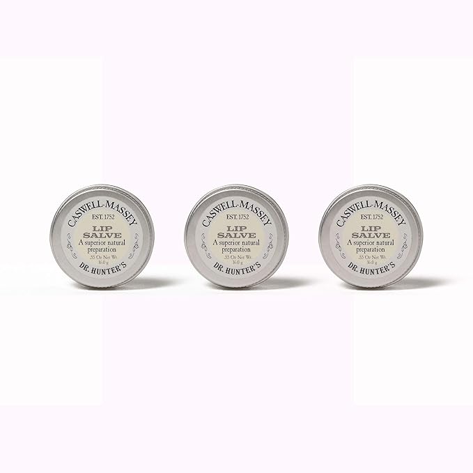 Dr. Hunter’s Lip Salve - All Natural Lip Balm And Moisturizer For Dry, Cracked And Chapped Lips - 0.55 Ounce (3 Pack)-VivaGrace Women