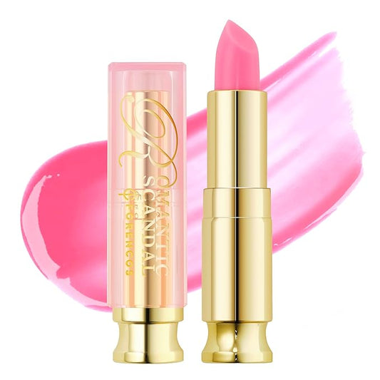 Tinted Lip Balm Hydrating 0.11 oz, Glow Pink Shade, Glossy High Pigmentation, Sheer and Smooth, Mositurizing, Natural Color (Pink Bouquet)-VivaGrace Women