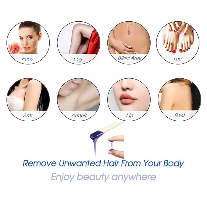 Hard Wax Beads for Hair Removal, Wax Beans for Sensitive Skin, 10 Oz/bag (Lavander), Ideal for Brazilian Waxing, Pearl Wax for Eyebrow, Bikini, Legs At Home-VivaGrace Women