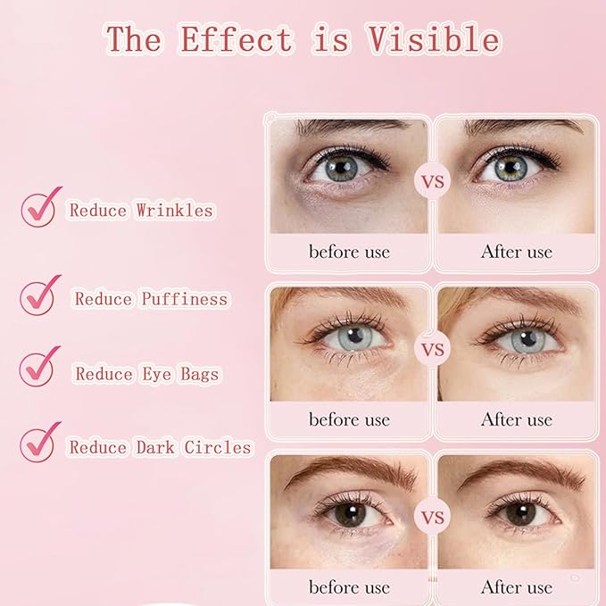 Under Eye Patches, Eye Mask, Reduce Puffy Eyes, Dark Circles, Eye Bags, Eye Patches with Collagen, Anti-Aging Rejuvenating Moisturizing Skin Care for Anti-Wrinkle Eye Masks 60PCS-VivaGrace Women