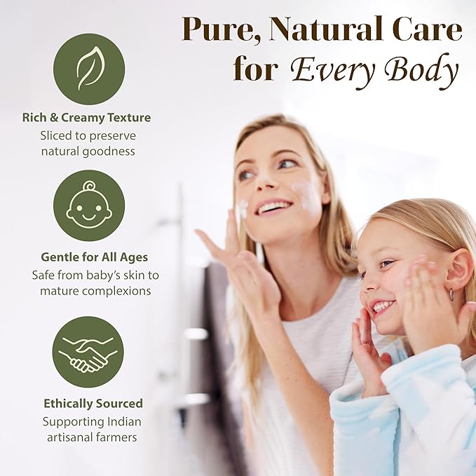 era of nature Organic Unrefined Raw Mango Body Butter Block 8oz - Moisturizing Mango Seed Raw Butter Bar for Skin & Hair, DIY Lip Balm Base, Cream, Soap & Lotion Making Supplies Kit, Personal Skincare-VivaGrace Women