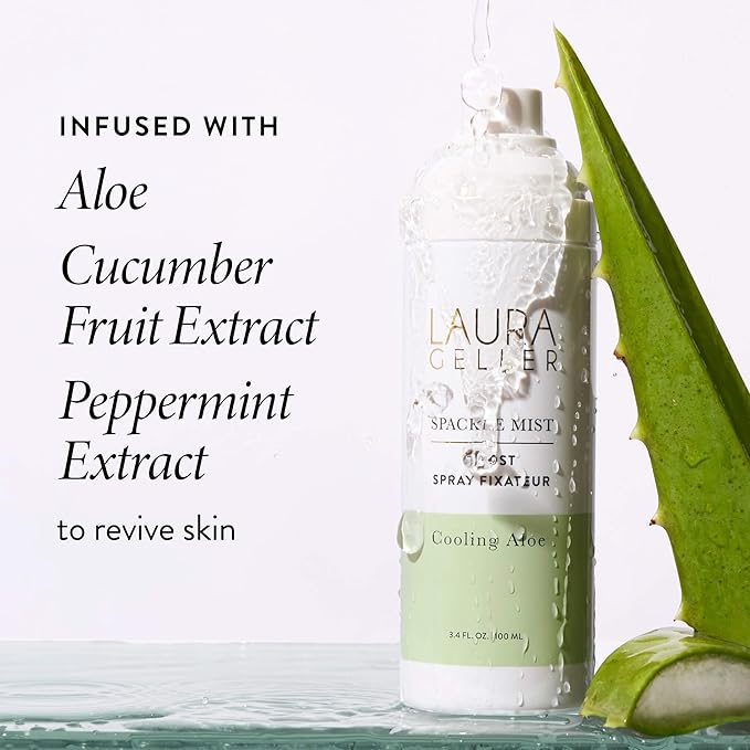 LAURA GELLER NEW YORK Spackle Mist Boost with Cooling Aloe - Long-Lasting Dewy Skin Makeup Setting Spray-VivaGrace Women
