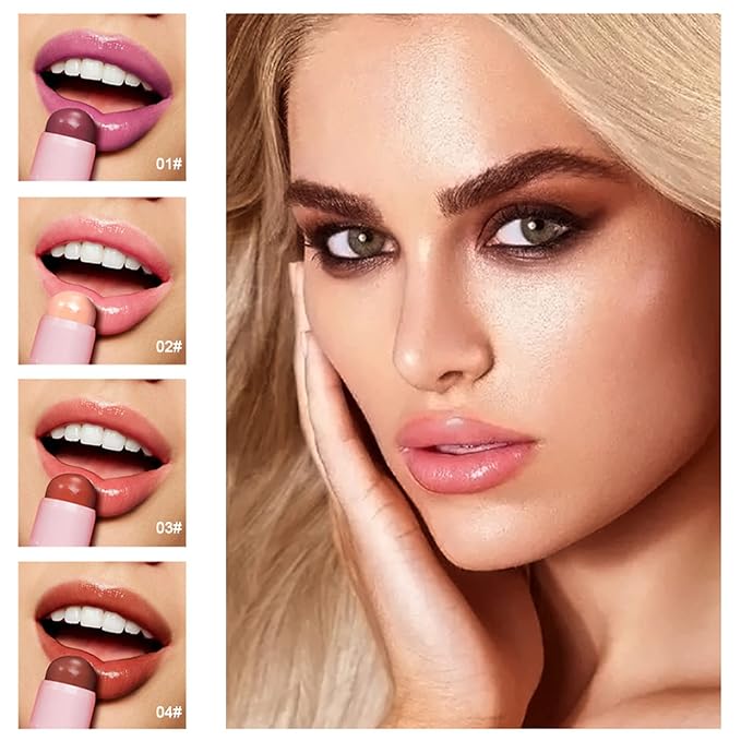 Plumping Lip Balm - Tinted Lip Balm Plumper - Enhancing & Hydrating Lip Moisturizer Fade Lip Lines Lip Care 0.17Oz/4.8g - 02 SAKURA PINK-VivaGrace Women