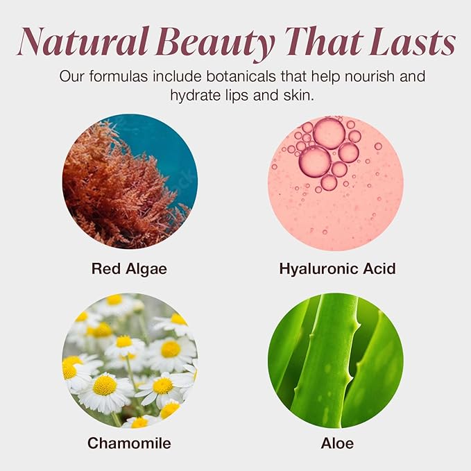 Mineral Fusion 2-in-1 Lip & Cheek Stain Syrah, 0.10 fl oz, Bright Red hydrating, long-lasting, matte lip and cheek color-VivaGrace Women