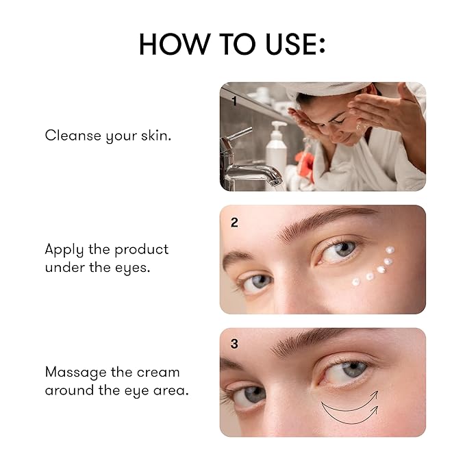 Sane Eye Cream for Dark Circles and Puffiness Treatment with Caffeine and Niacinamide - 0.68 fl oz, Hydrating Eye Cream for Dark Circles, Mornings without Puffiness-VivaGrace Women