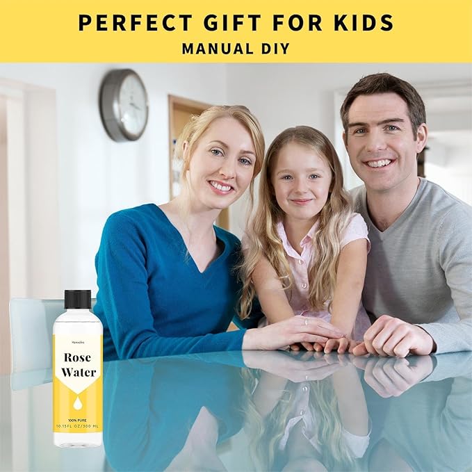 10.15 fl oz Rose Hydrosol for Face Hydrating Mist Hydration, 100% Pure Rose Water, Cleanses & Softens Skin, Promotes Healthy Skin Cell, Suitable for All Skin Types-VivaGrace Women