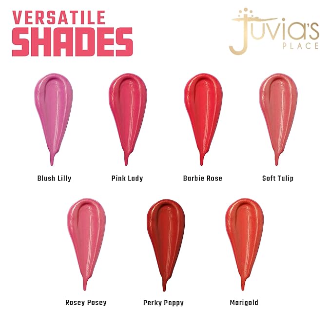 Juvia's Place Blushed Liquid BlushLighter Soft Tulip Glow - Liquid Blush for Cheeks with Luminous Glow, Long-Wearing, Buildable & Highly-Pigmented Makeup Blush, Easy to Blend Liquid Blush-VivaGrace Women