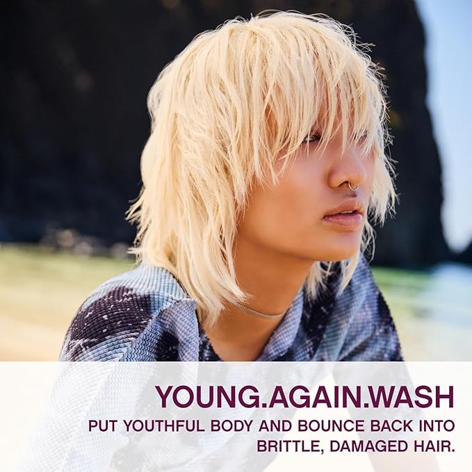 KEVIN.MURPHY YOUNG.AGAIN.WASH - Moisturising Anti-Ageing Shampoo - For Ageing, Damaged & Brittle Hair - Hair Repair - Amino Acids & Lotus Flower Extract - Sulphate & Paraben Free - 250 mL / 8.4 fl oz-VivaGrace Women