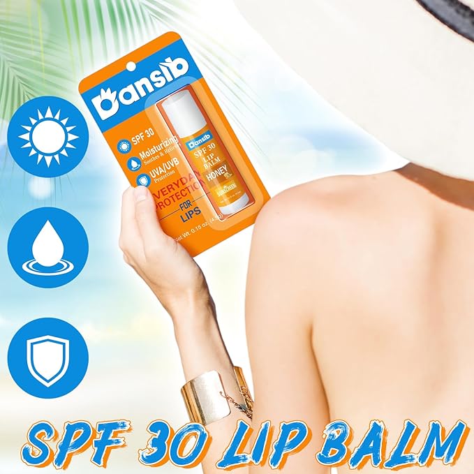 25 Pcs Sunscreen Lip Balms Bulk SPF 30 Lip Balms Stick with Sunscreen Employee Staff Appreciation Gifts Bulk Team Coworkers Christmas Party Gifts for Outdoor Travel Beach-VivaGrace Women