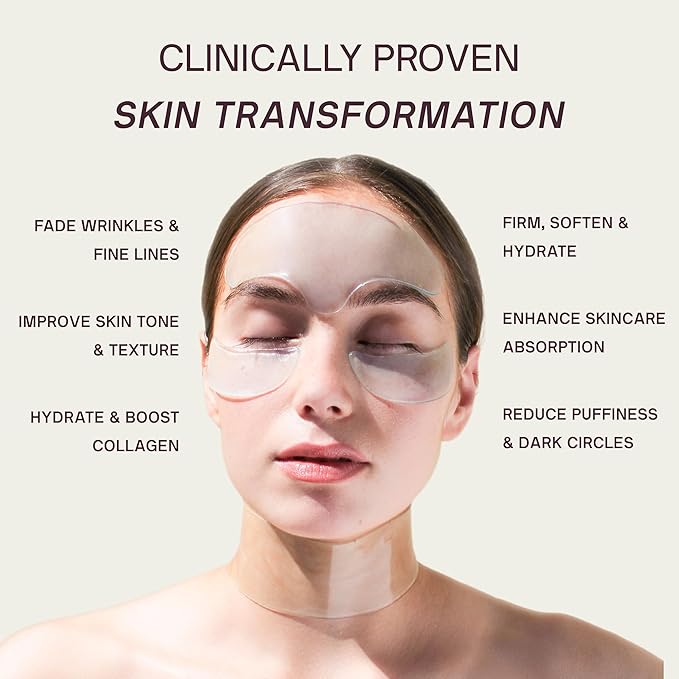 Dermaclara Face Patches Kit - Anti Wrinkle Patches for Forehead, Smile Lines, Silicone Anti-Wrinkle Frown Line Treatment, Up to 30 Uses - 1 Forehead, 2 Mouth, 2 Eye, 1 Neck & 1 Patch Prep Cleanser-VivaGrace Women