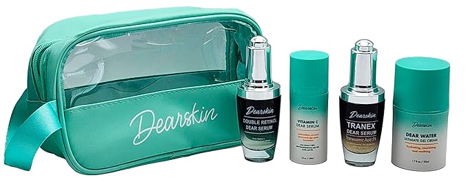 Radiant Glowing Skincare Gift Set: Unveil Your Radiance with the Power of Double Retinol Vitamin C Serum Tanex Dear Serum and Dear Water Gel Cream!-VivaGrace Women