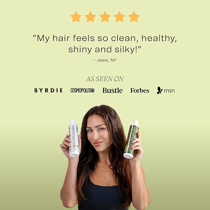 Non Toxic Vegan Shampoo with Organic Ingredients, Apple Cider Vinegar & Tea Tree Oil - Sulfate Free, Color Safe, Paraben Free, Gluten Free, Cruelty Free, pH Balanced-VivaGrace Women
