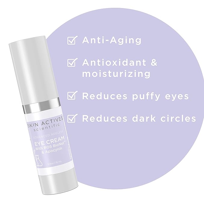 Eye Cream with ROS BioNet and Apocynin. 0.5 Oz-VivaGrace Women
