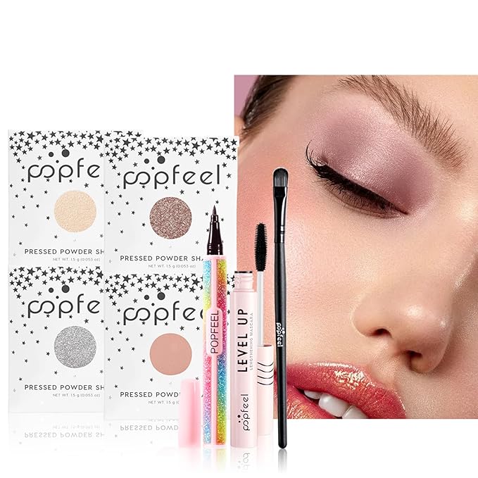 All in One Makeup Kit, Full Starter Essential Makeup Kit for Women Beginners Includes Foundation Concealer Lipgloss Mascara Eyeliner Pencil Powder Shadow Set-VivaGrace Women