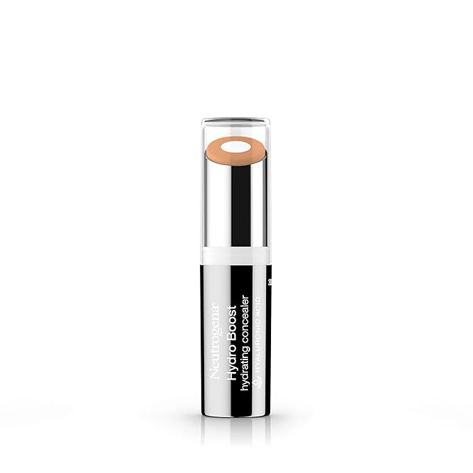 Neutrogena Hydro Boost Hydrating Concealer Stick for Dry Skin, Oil-Free, Lightweight, Non-Greasy and Non-Comedogenic Cover-Up Makeup with Hyaluronic Acid, 40 Medium, 0.12 Oz-VivaGrace Women