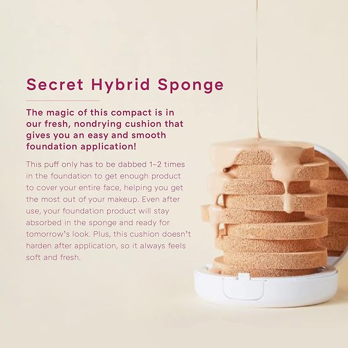 Missha Magic Cushion Moist Up No. 23 Natural Beige for light with neutral skin tone, Hydrating 3-in-1 Moisture Korean Cushion Foundation, Long-lasting, High Coverage, for All Skin Types-VivaGrace Women