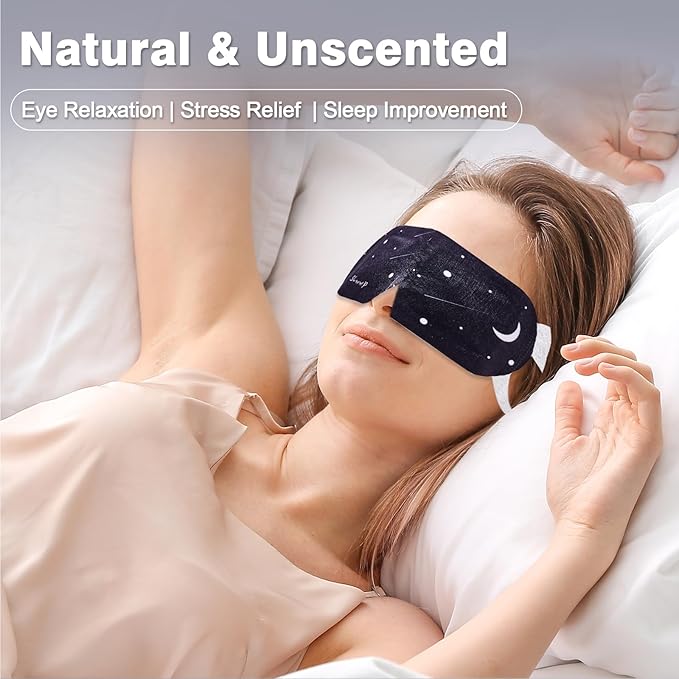15PCS Steam Eye Mask, No Scent, Self-Heating Eye Mask, Eye SPA Mask, Relieve Eye Strain Fatique, Dark Circles, Puffiness(15pcs)-VivaGrace Women