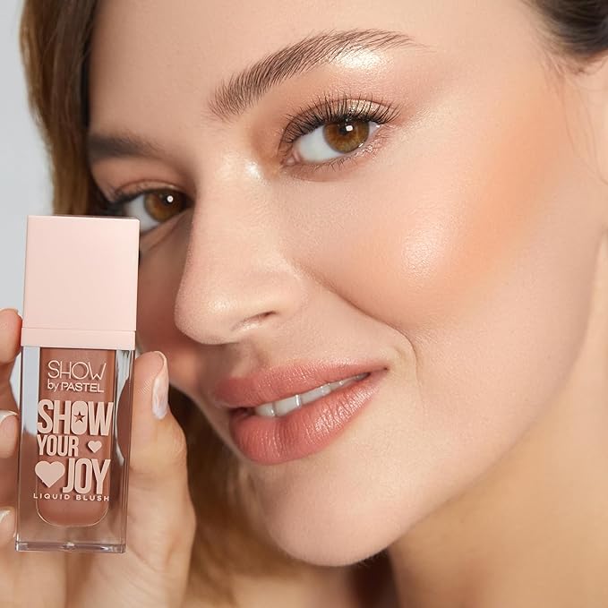 Show Your Joy Liquid Blush 54 | Bronze | Dewy Finish | Natural Looking | Clean Beauty | Moisturize The Skin Up to 24 Hours | Cruelty-Free | Natural and Fresh Looking | 0.141 fl.oz.-VivaGrace Women
