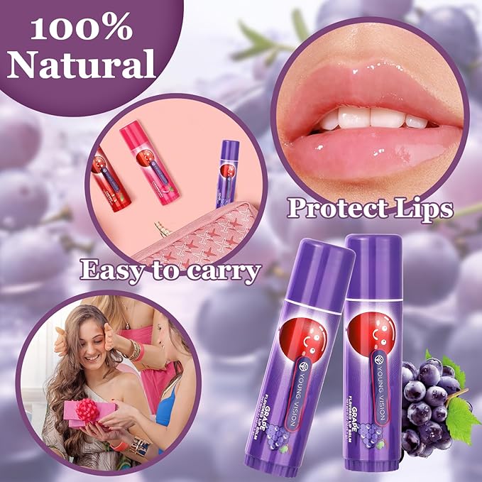 Lip Sleeping Mask Overnight Moisturizer Balm, Berry Lip Mask, Day and Night Repair Lip Balm for Improves Dryness Cracked, Moisturize Nourish Lip Scrubs Exfoliate Reduce Lip Lines (3pack)-VivaGrace Women