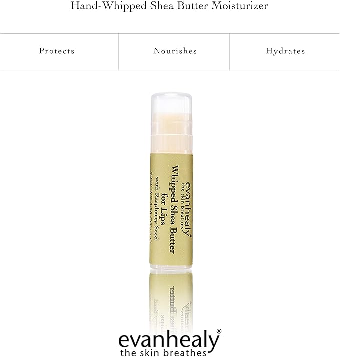 evanhealy Whipped Shea Butter for Lips | Organic Red Raspberry Seed Oil, Beeswax, & Argan Oil | Moisturizing Lip Balm (3 Pack)-VivaGrace Women