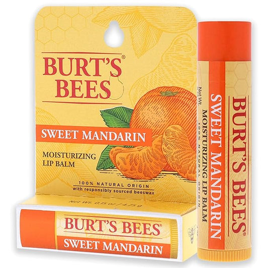 8 Pack Burt's Bees Sweet Mandarin Lip Balm-VivaGrace Women