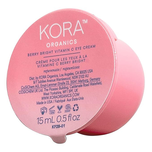KORA Organics Berry Bright Firming Vitamin C Eye Cream Refill Pod | Hydrate & Strengthen | Certified Organic | Cruelty Free | 0.50 fl oz-VivaGrace Women