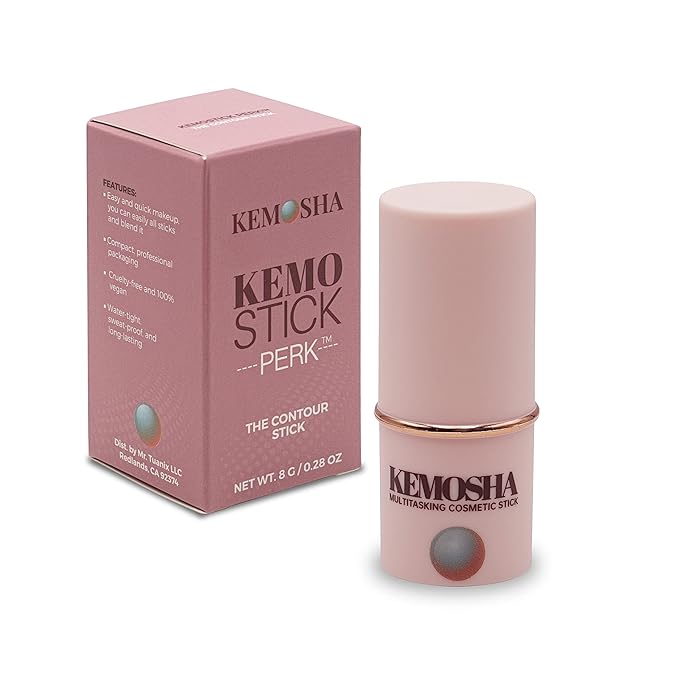 Kemostick Perk – Creamy and Luxurious Liquid Contour Stick – Vegan Cream Contour Balm for All Skin Types – Lightweight Formula with Quick Application – Sweatproof Contour Wand-VivaGrace Women