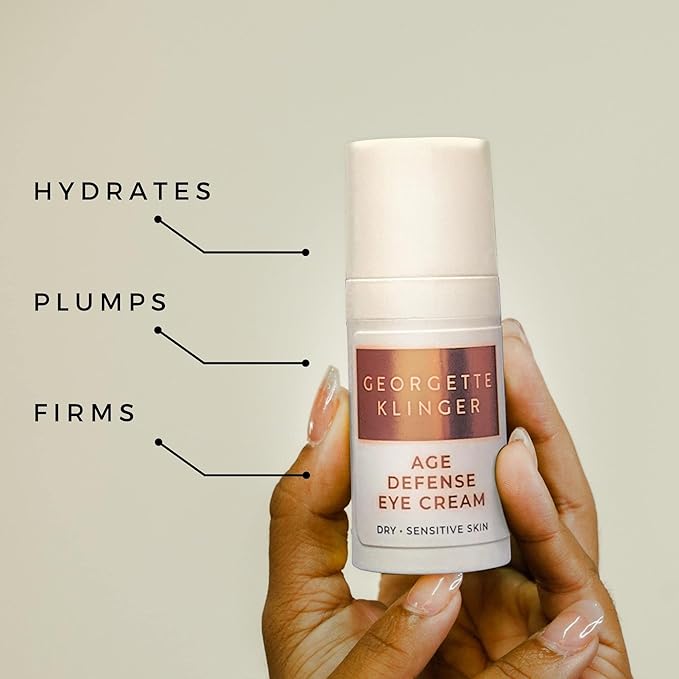 Georgette Klinger Age Defense Eye Cream – Rich Eye Balm: Lifts and Firms for Youthful Appearance, With 5 Botanical Oils to Hydrate while Diminishing Fine Lines and Wrinkles – 1/2 oz-VivaGrace Women