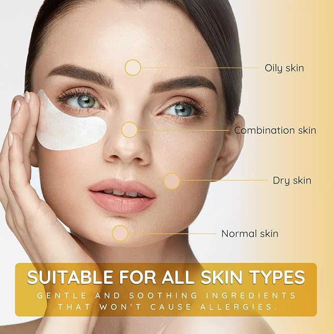 Enaskin Naturals Under Eye Patches for Dark Circles: Premium Gels Pads - Reduce Eye Bags, Wrinkles & Puffy - Skin Treatment Advanced Mask - Anti Aging & Face Moisturizer For Women, 10 Pairs (Black)-VivaGrace Women