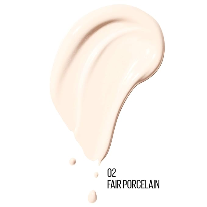 Maybelline Dream Radiant Liquid Medium Coverage Hydrating Makeup, Lightweight Liquid Foundation, Fair Porcelain, 1 Count-VivaGrace Women