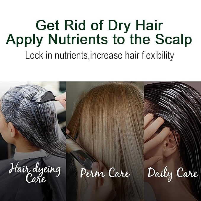 Hair Mask Deep Treatment Conditioner Collagen Protein Argan Oil Biotin Repair For Dry Damaged Frizzy Curly All Hair Types(16.9 Fl Oz/500ml) (keratin)-VivaGrace Women